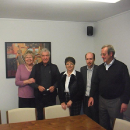 v.l. Gisela Bach, Wolfgang Schulten, Luise Hoffmann, Daniel Rübenkönig, Eberhard Kentrup